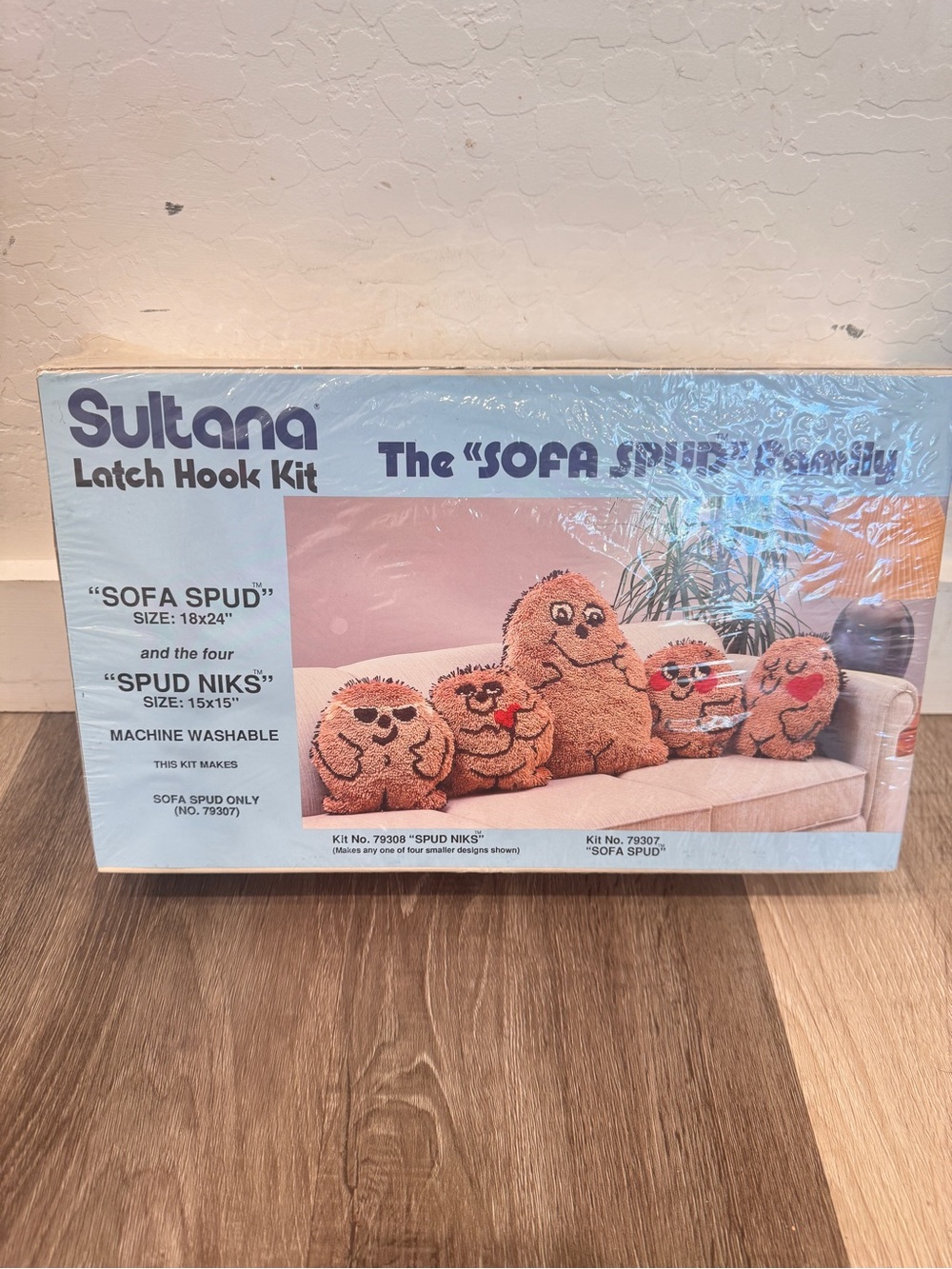 Vintage Sultana Latch Hook Kit The Sofa Spud Family Spud Niks Potatoes New